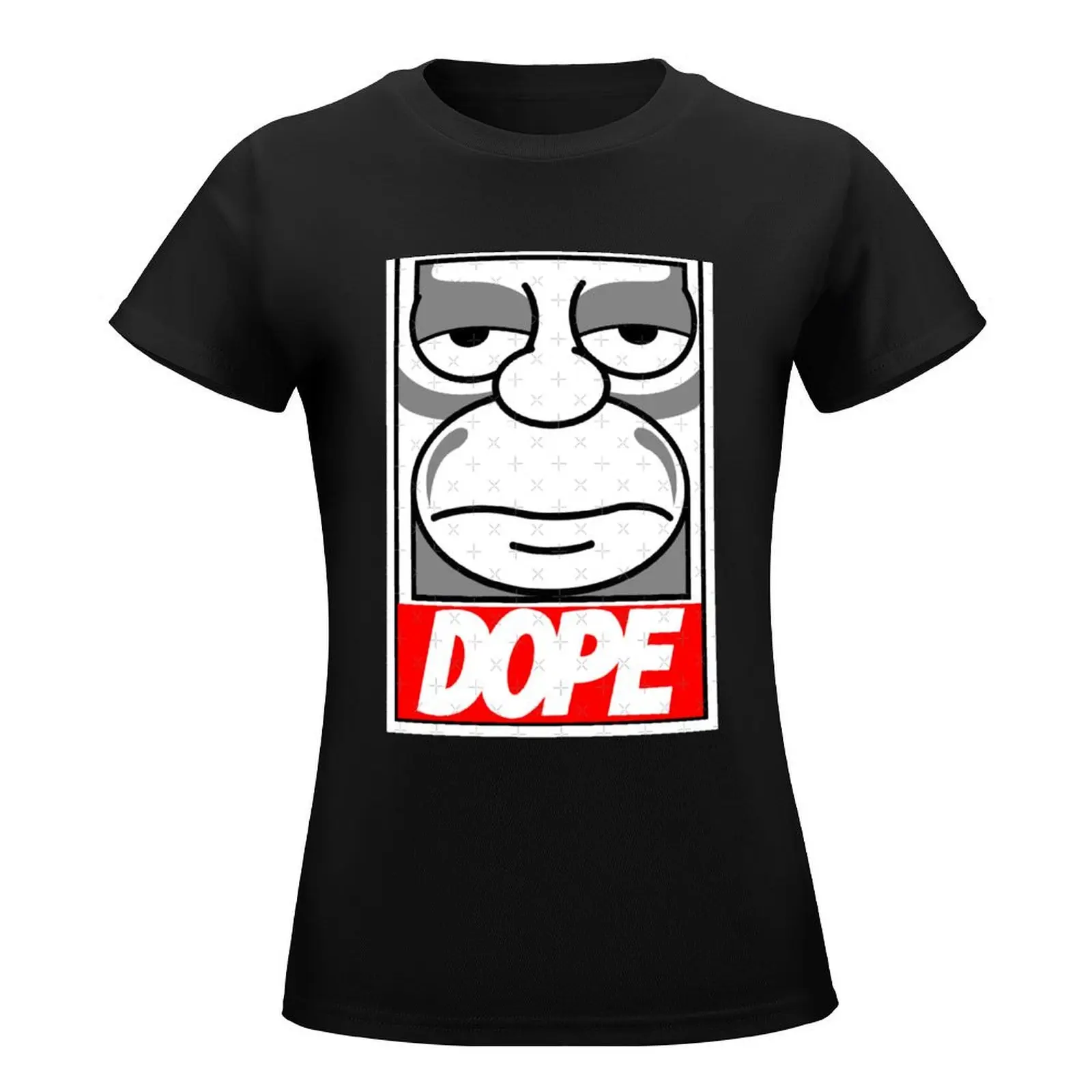 Dope homer T-Shirt animal print shirt for girls vintage Woman clothing