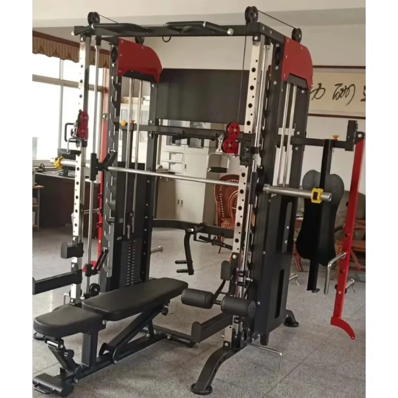 핫 세일 유니섹스 다기능 트레이너 스틸 스미스 머신 피트니스 장비 스쿼트 운동 스테이션 유니섹스