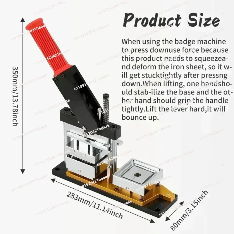 Suitable for household manual blank magnet consumables paper cutting machine, 50 × 50mm DIY refrigerator rotary press,