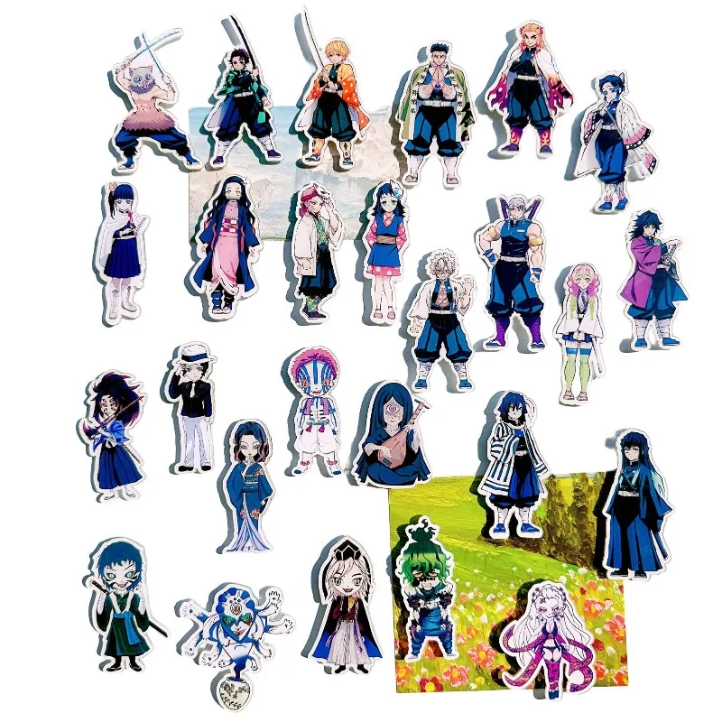 

Demon Slayer Anime Cartoon Refrigerator Magnet Tanjirou Nezuko Shinobu Kimetsu No Yaiba Acrylic Cartoon Decorative Gift