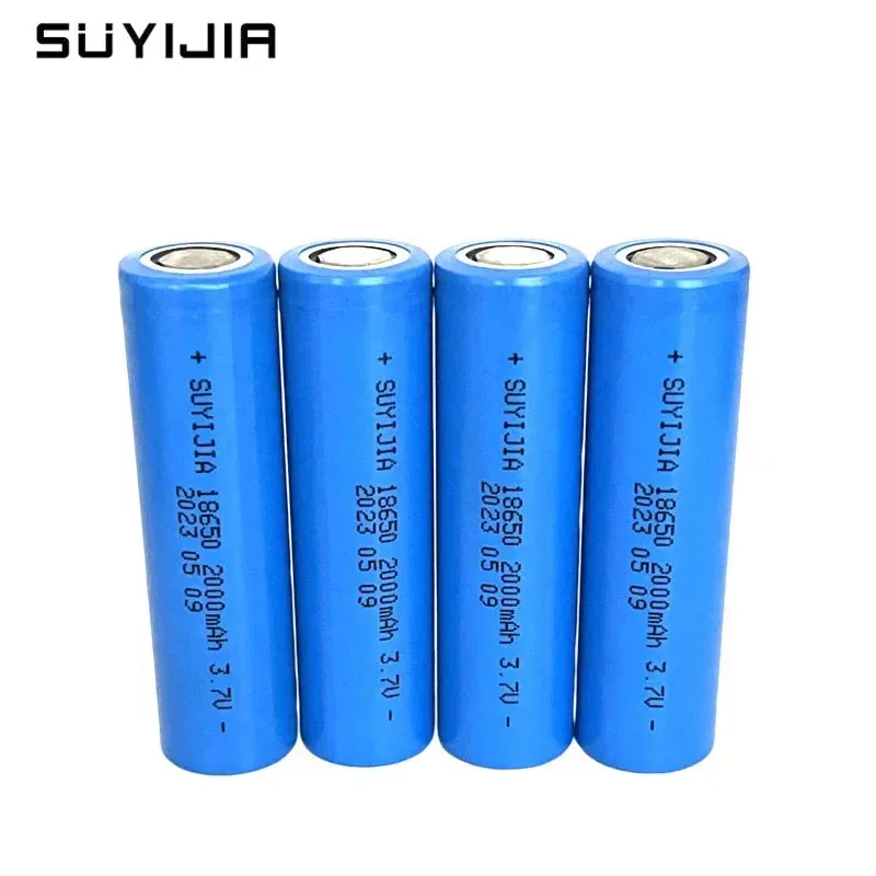 18650 Rechargeable Lithium Battery 3.7V 2000mAh Suitable for Bright Flashlights, Hand Lamps, Mobile Phones/medical Equipment