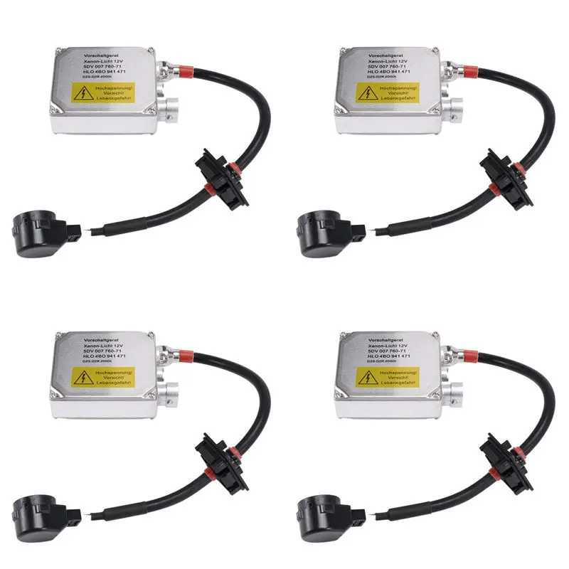 Powerful 4X D2S D2R Replacement HID Xenon Headlight Ballast Control Unit Igniter 5DV007760 For Hella - -BMW New