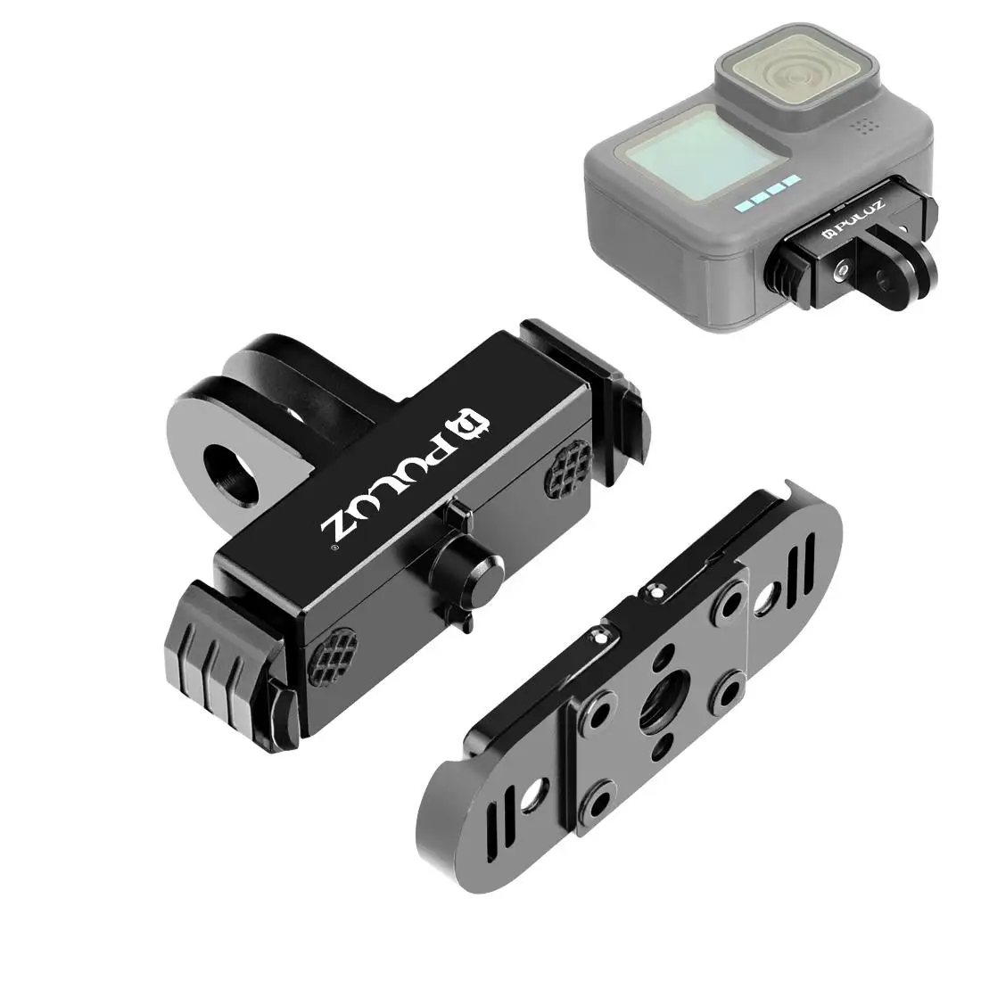 Soporte de Dedo Magnético Plegable de Liberación Rápida PULUZ para GoPro HERO12 Black /11 Black /11 Black mini /10 Black /9 Black /8