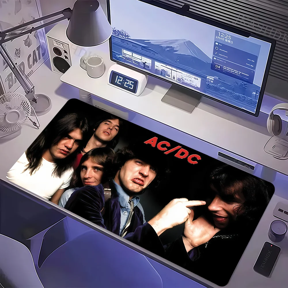 

rock band cool funny Art A-AC D-Dc Mouse Pad Non-slip Lockedge Thickened Desktop MousePad Large Comfort Gaming Office Student