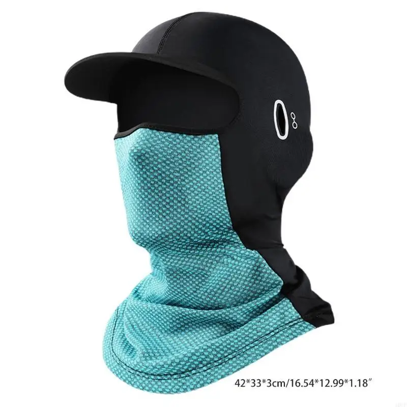 الأنشطة الرياضية الصيفية الخارجية، قناع وجه رائع، غطاء رأس واقي من الشمس فوق البنفسجية، غطاء رأس لصيد الأسماك