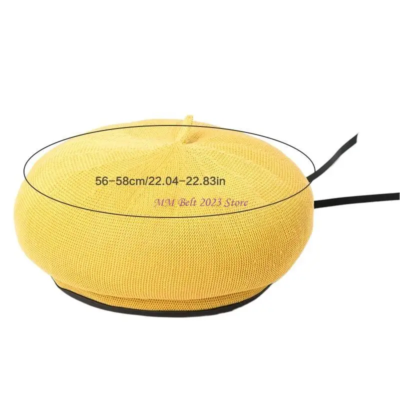 49ME رسام قبعة حفلة بالمورال قبعة فرنسية متماسكة قبعة بيريه للنساء قبعة بيريه مترهل