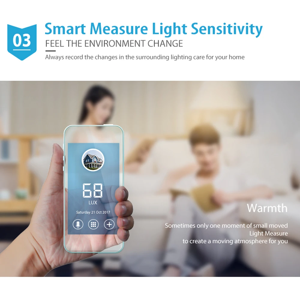 NEO COOLCAM สมาร์ท Z-wave Plus PIR Motion Sensor เครื่องตรวจจับเซ็นเซอร์อุณหภูมิ Lux Z wave Alarm System Motion Sensor