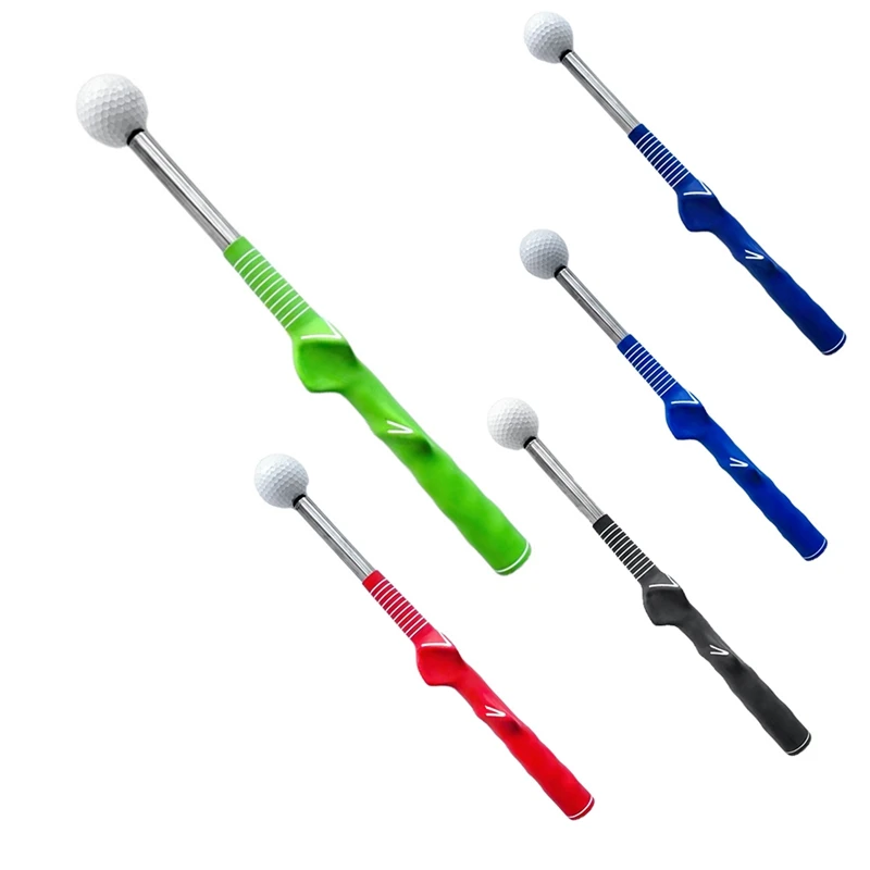 1 PCS Golf Swing Practice Stick Telescopic Swing Trainer Aid Tool Golf Posture Corrector Exercise Supplies Black