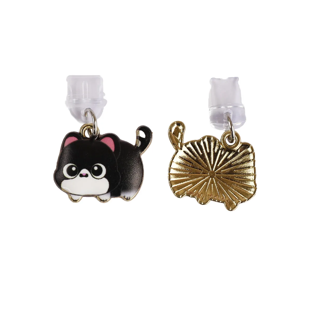 Niedlicher Katzen-Handy-Staubschutz-Anhänger in Mehrfarbig, aus Legierung, Zubehör-Dekoration für iPhone und Type-C-Anschlüsse, Geschenk-Lanyard – Detail 16