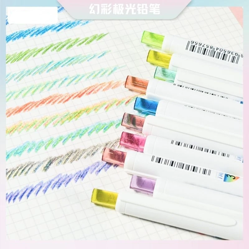 2/4 Pcs Colored Pencils Drawing Automatic Pencil Student Sketching Doodling Coloring Painting Crayon Stationery Supplies