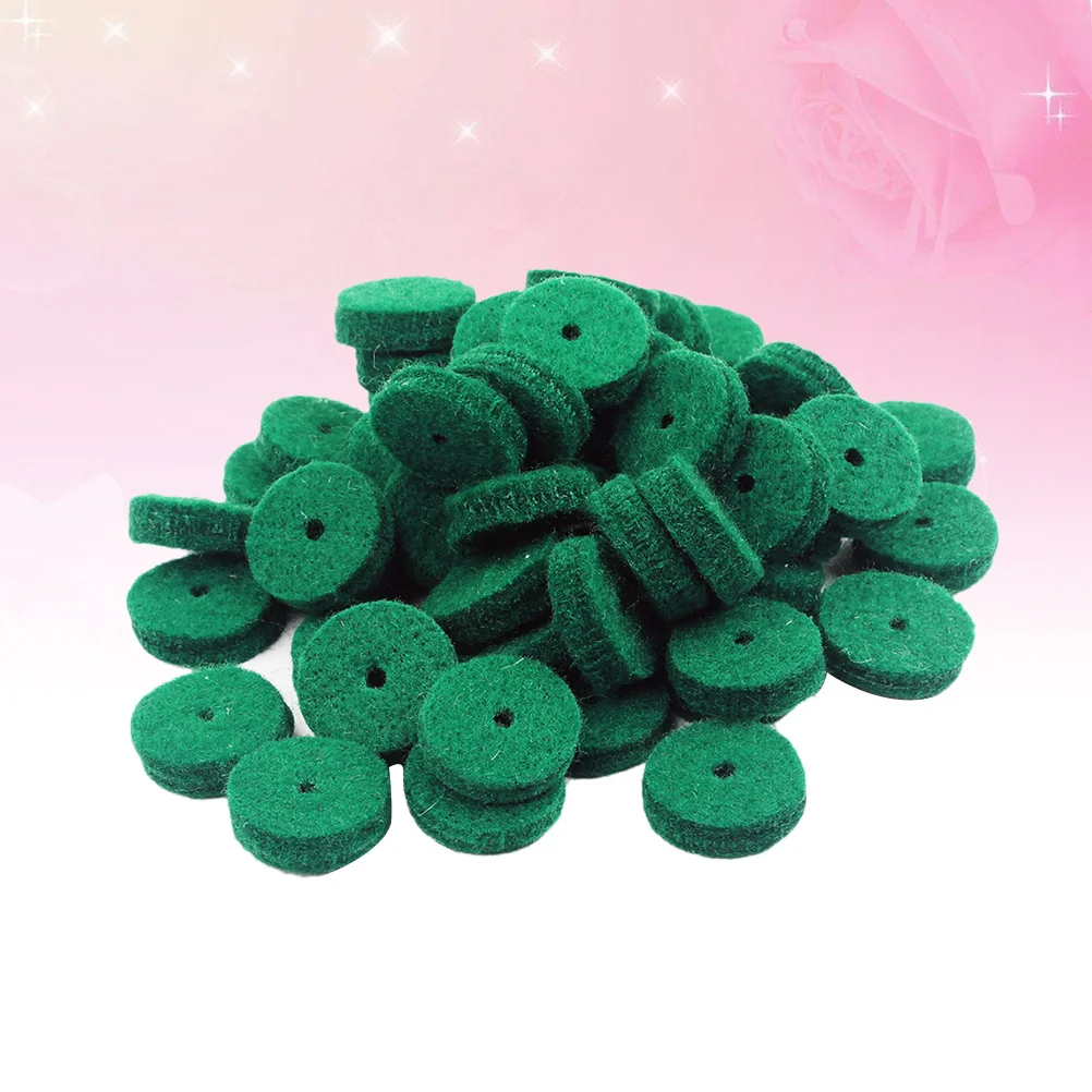 

90Pcs Piano Felt Balance Washers 22mm Green Round Keyboard Repair Parts Punchings for Key Leveling and Regulating Accessories