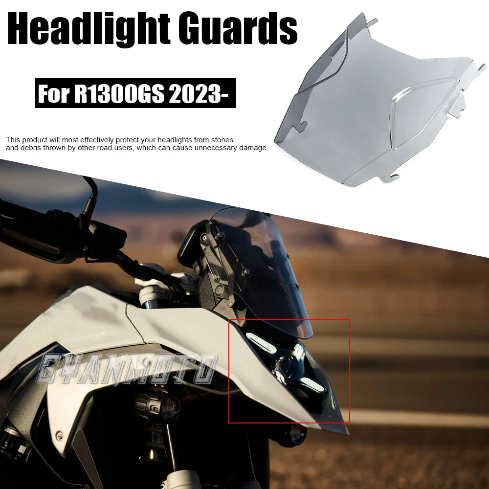 2024 R1300GS ADV Motorcycle NEW Headlight Guard Protector Lens Cover For BMW R 1300 GS GS1300 ADV Adventure Accessories 2023-