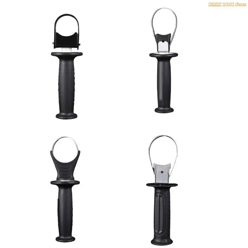 Locking Collar Front Handle for Impact Equipment with Positionable Grip and Textured Rubber Contact Area Design
