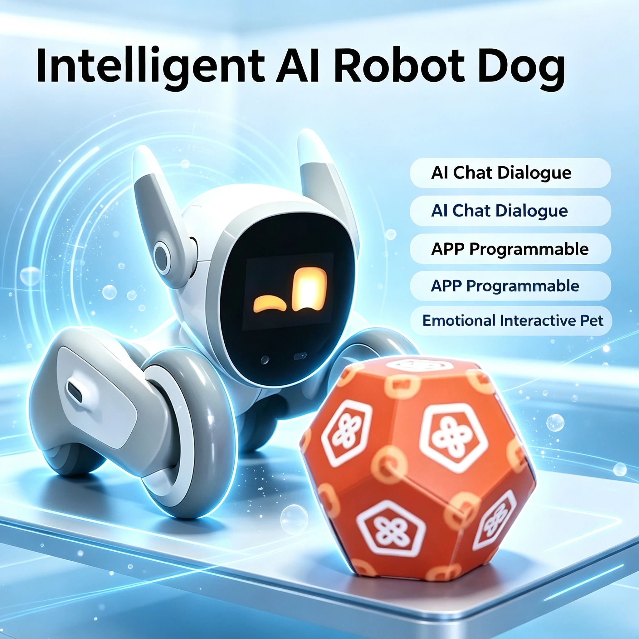 AI Robot Dog Emotional Companion Pet, APP Programmable Robot Dog With AI Chat Kids Educational Toy Gift