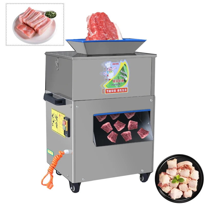 Hot selling Commercial Restaurant Mini Portable Automatic Meat Cutting Slices Machine To Slicer Cube Dice