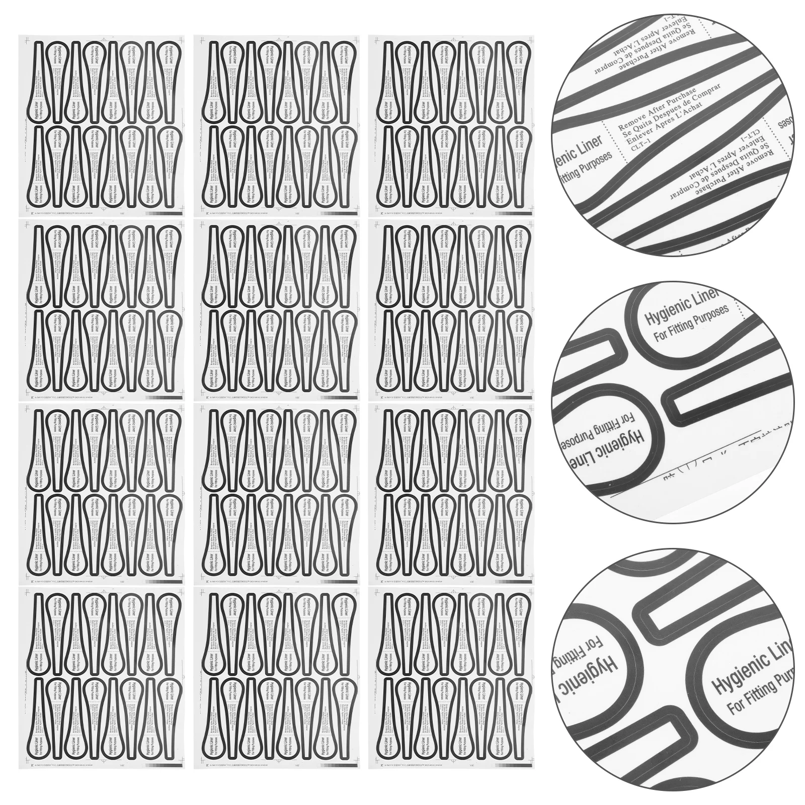 

150 Pcs Swimming Trunk Label Sticker Labels Swimsuit Private Lingerie Stickers Miss
