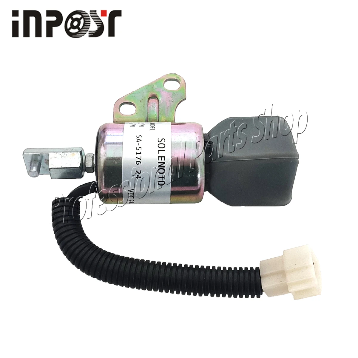 For Kubota SA-5176-24 SA-5176 1756ES-24SUC5B1S5 1pc New 24V SA-5176-24 Stop Solenoid