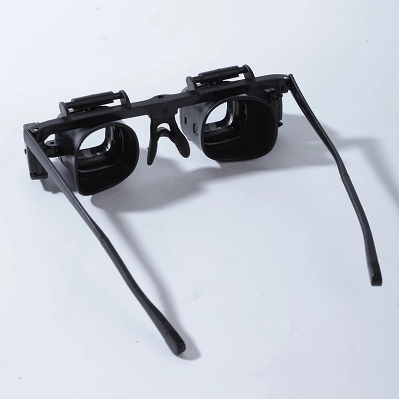 24X Headband Magnifying Glass 2X 6X 10X With 2 Led Light Magnifier For Jewelry Watch Repair Soldering Loupes Glasses