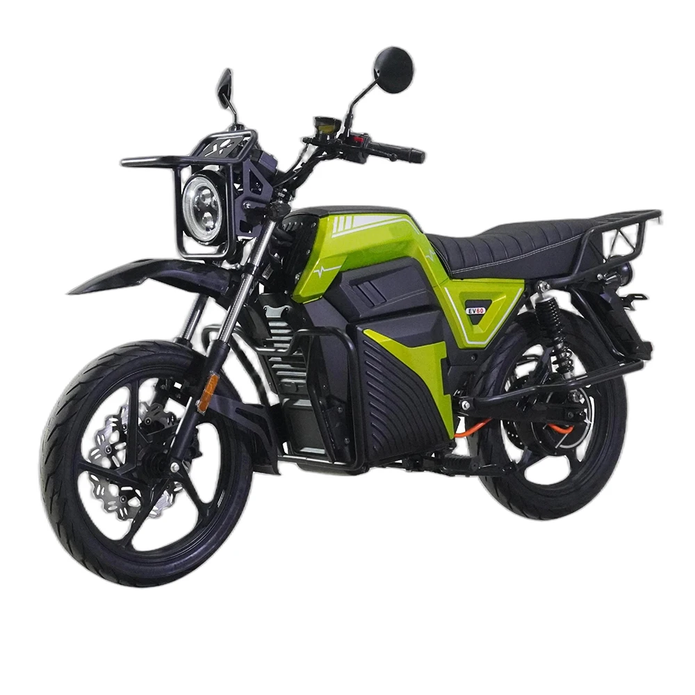 bssEV60-100 Africa Improved 200 km Long Battery Life 4000 W Peak Power 6600 W 100 km/h High Speed Adult Electric Motorcycle