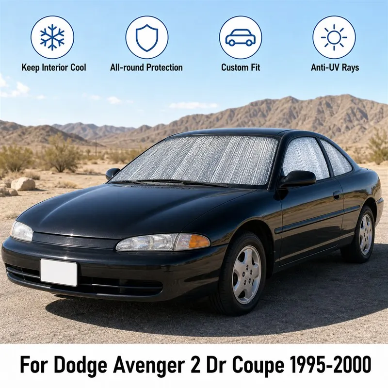 For Dodge Avenger 2 Dr Coupe 1995-2000 Full Set Car Window Sunshades UV Block Privacy Heat Insulated Foldable Car Curtain