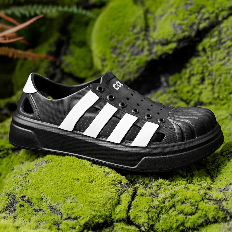 

2025 мужские летние весенние нескользящие водонепроницаемые тапочки для душа, пляжа и бассейна, мягкая подошва, облегчение боли, поддержка