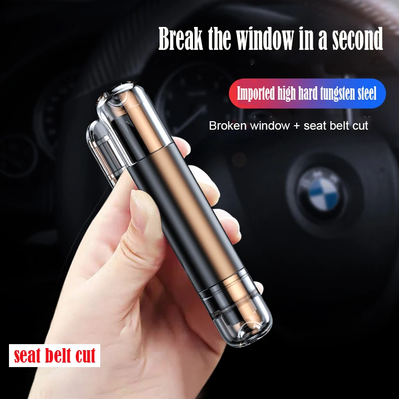 

Car Safety Hammer Emergency Escape Tool One Second Window Breaker Seatbelt Cutter Car Glass Breaker Life-Saving Emergency