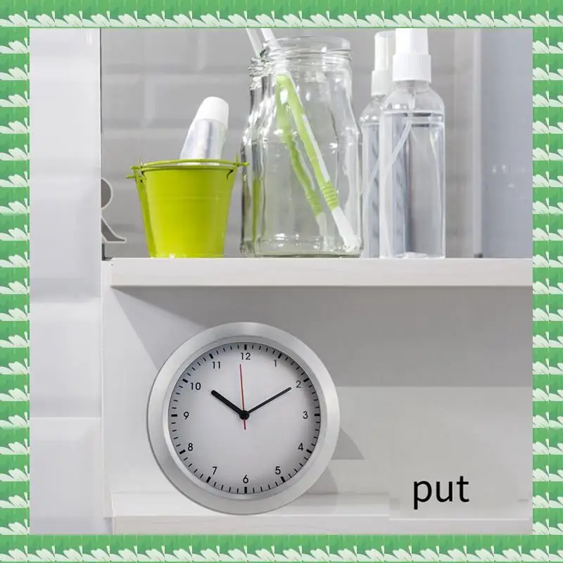 

ONCE Washroom Kitchen Clock Clock Waterproof Bathroom Clock LCD Digital Display Clock Detector No Punching Clock