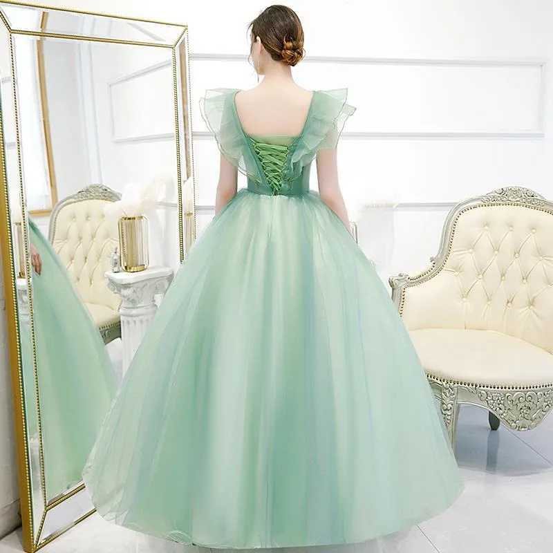 

Барвистое свадебное платье 2025 года, новое студенческое вокальное соло-арт, экзаменный костюм, пышная юбка, длинное вечернее платье, женское