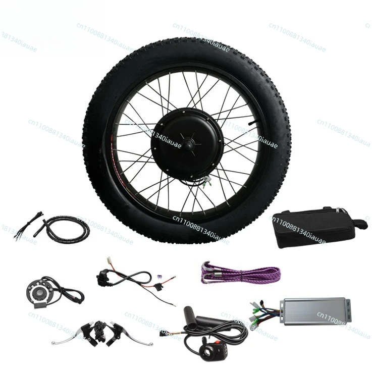 

48V1500W Bicycle Modified Electric Vehicle Snowmobile Fat Tire Kit with Inner and Outer Tires Front and Rear Wheels