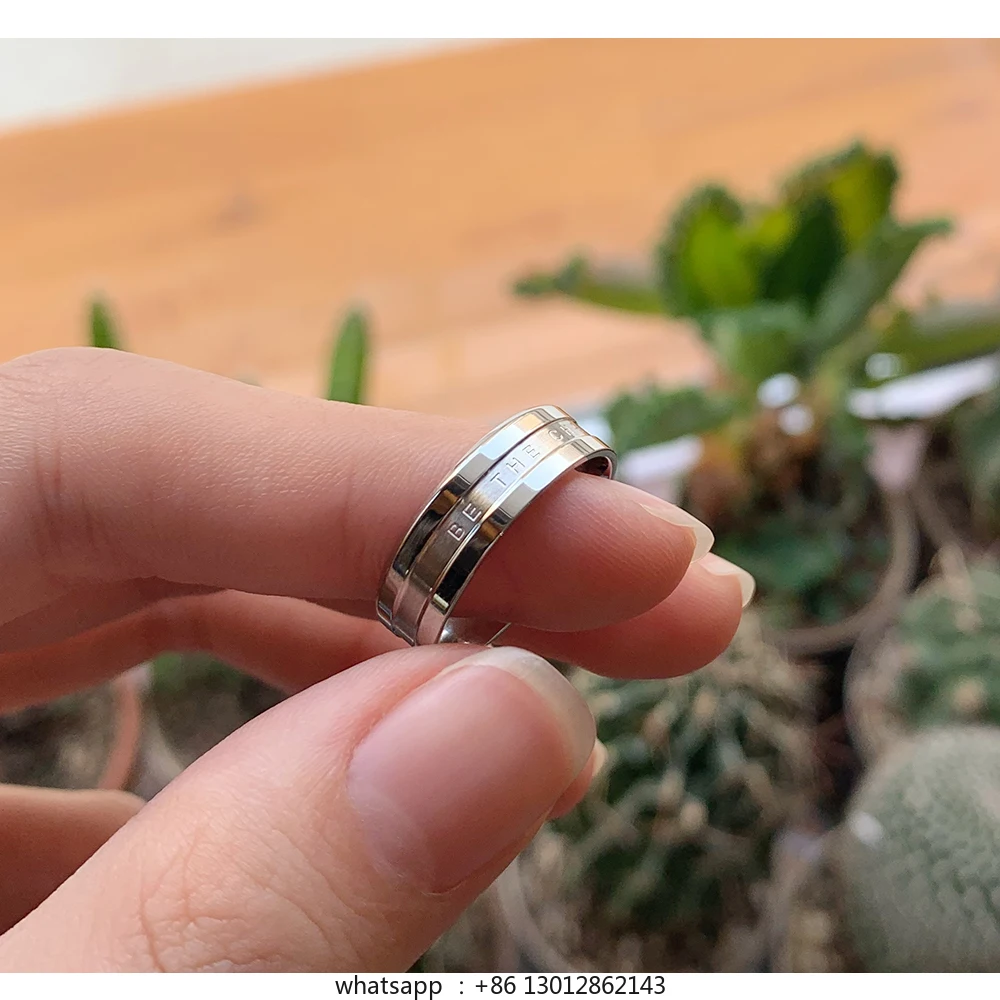 

Нишевое закрытое кольцо на указательный палец с широким лицом, женское модное индивидуальное кольцо из титановой стали, аксессуары