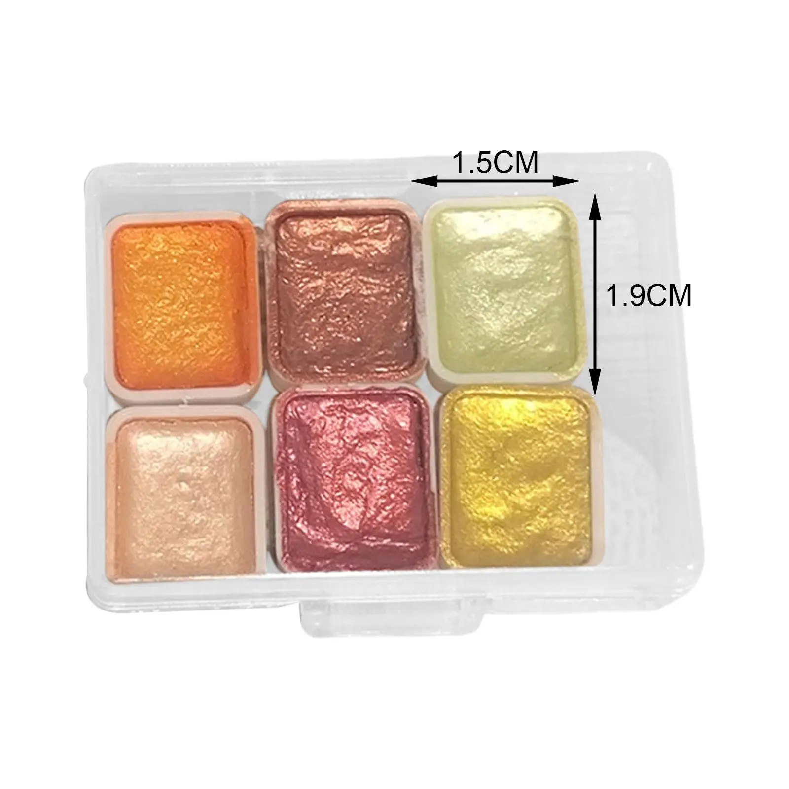 Juego de pigmentos para decoración de uñas con 6 colores para diseños creativos de uñas