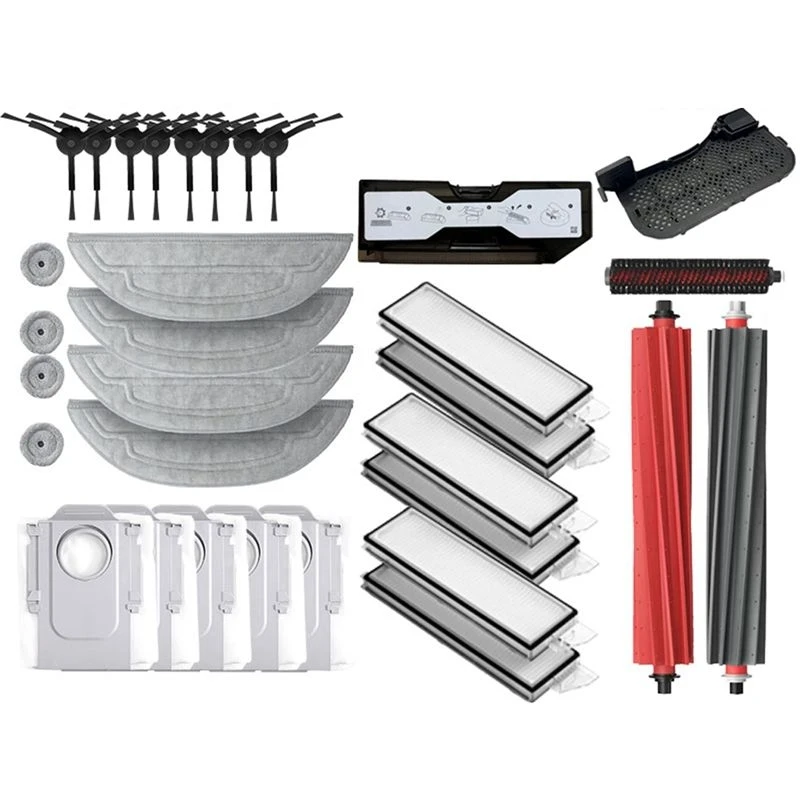 Cost Effective For Roborock S8 Maxv Ultra Robot Vacuum Cleaner Replaceable Spare Parts Set Mop Choth Cloth Vacuum Bags Side