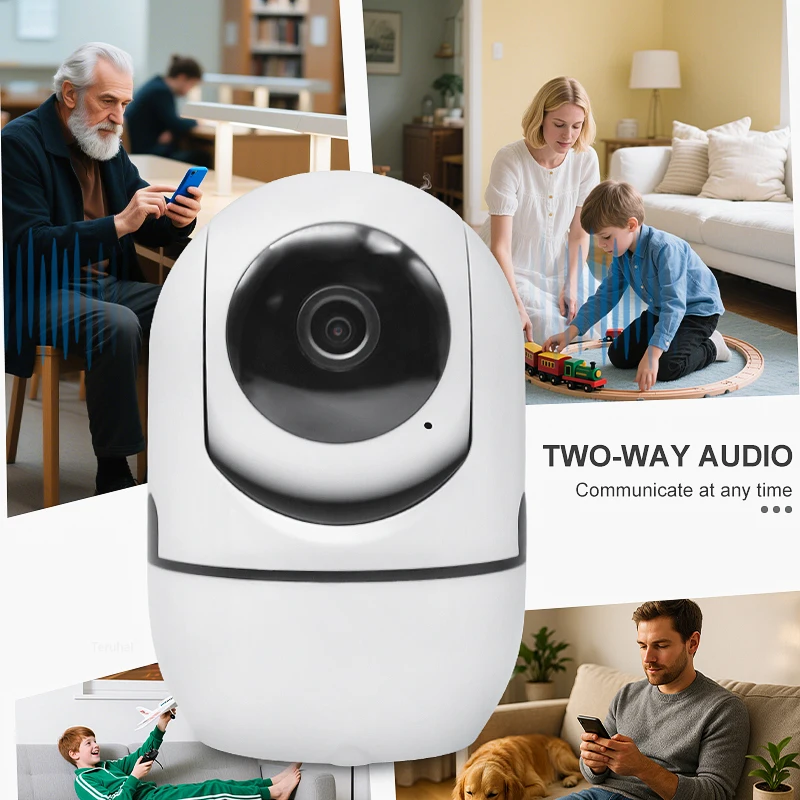 كاميرا واي فاي 3MP بالإضافة إلى المنزل الذكي تتبع السيارات 1080P 10X التكبير كامل للرؤية الليلية شبكة لاسلكية CCTV فيديو كاميرا مراقبة للأطفال #2