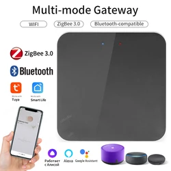 Tuya Smart Gateway Remote Control ZigBee WiFi Bridge Bluetooth Mesh Smart Life Automation Multi-mode Hub Works with Alexa Google