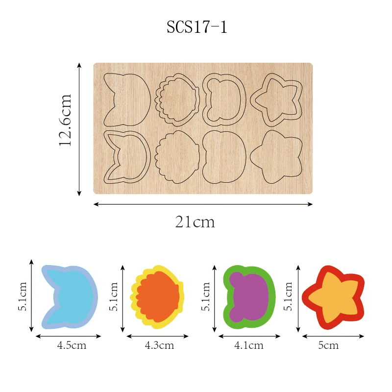 SCS17 Shaker Wooden Cutting Knife Die, Used with the Machine