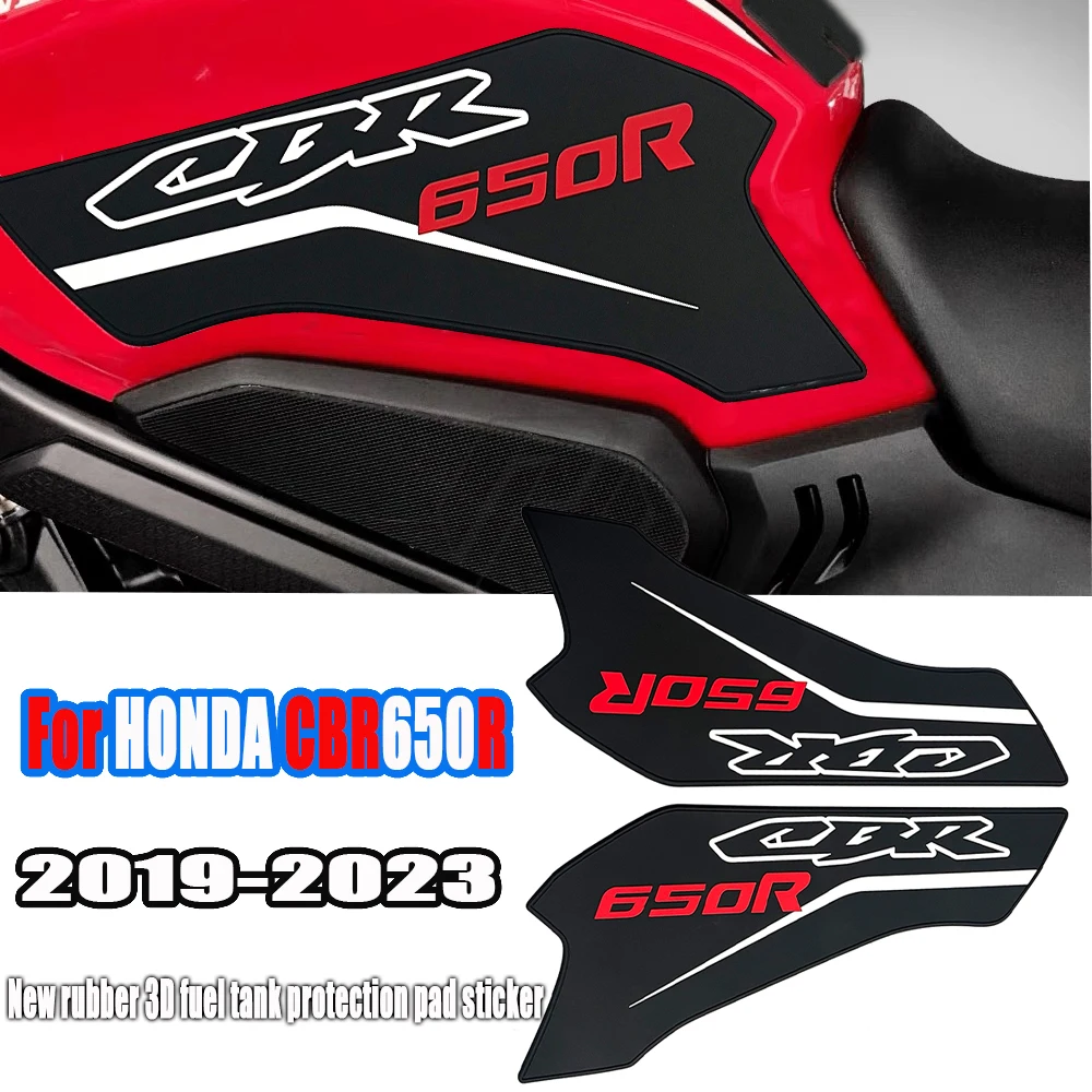 

For HONDA CBR650R CBR 650R 2019 2020 2021 2022 2023 Motorcycle New Rubber 3D Protector Sticker Tank Tractio Pad Tank Grip Pads