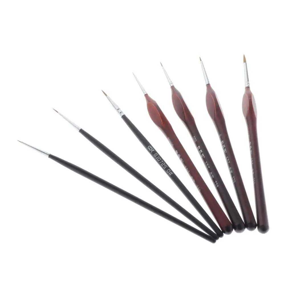 Model Painting Tools Accessories Nylon Fine Detail Brush Set for Miniatures to Paint Resin Figurines Fantasy Painting Kit
