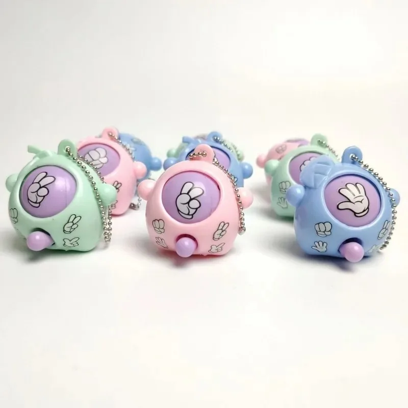Mini Rock-paper-scissors Guessing Egg Game Keychain Set, 5-50pcs