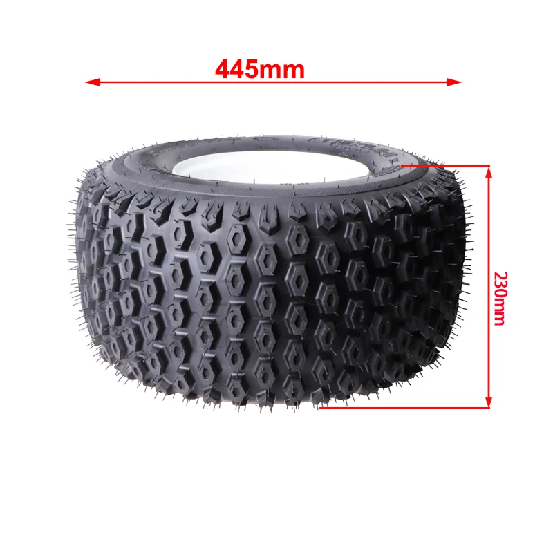 18X9.50-8 8 inch ATV tire with aluminum rim suitable for ATV, 4 wheeler, road tire wear-resistant wheel tire accessories