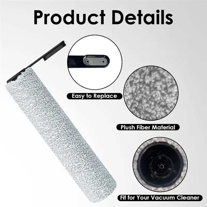 GOOD-For Tineco Floor ONE S6/S6PRO Cordless Wet Dry Floor Washer Vacuum Cleaner Replacement HEPA Filters And Brush Roller Set