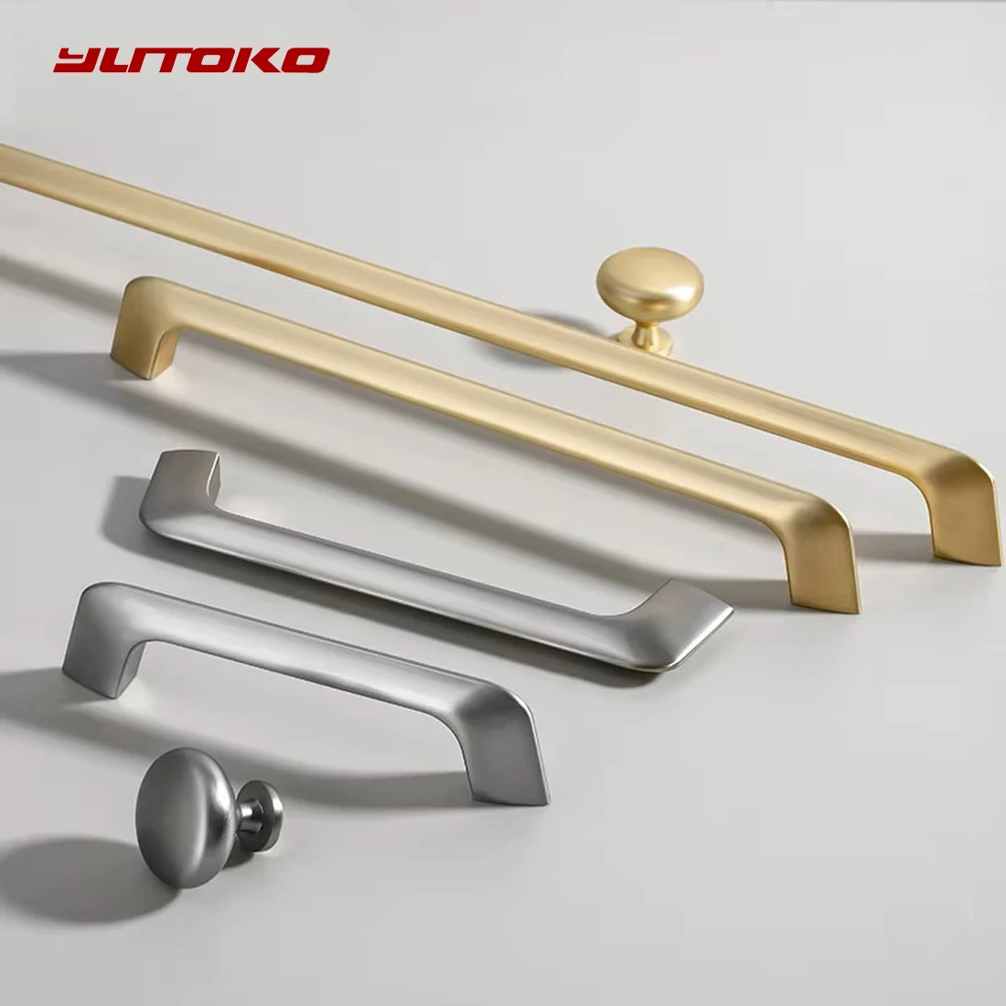 

Modern Kitchen Cabinet Storage Handles Cupboard Gold Brass Cabinet Door Handles Gray Drawer Knobs Kitchen Furniture Hardware