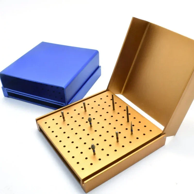 

86 Holes Dental Diamond Burs Drill Disinfection Block Heat-Resistant High Low Speed Burs Storage Organization Holder
