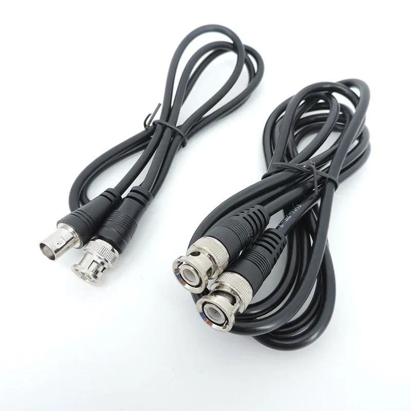 BNC Male to Male female Adapter dual head Cable 0.5M 1m 2m 3meter video Connector extension Pigtail Wire For tv CCTV Camera E1