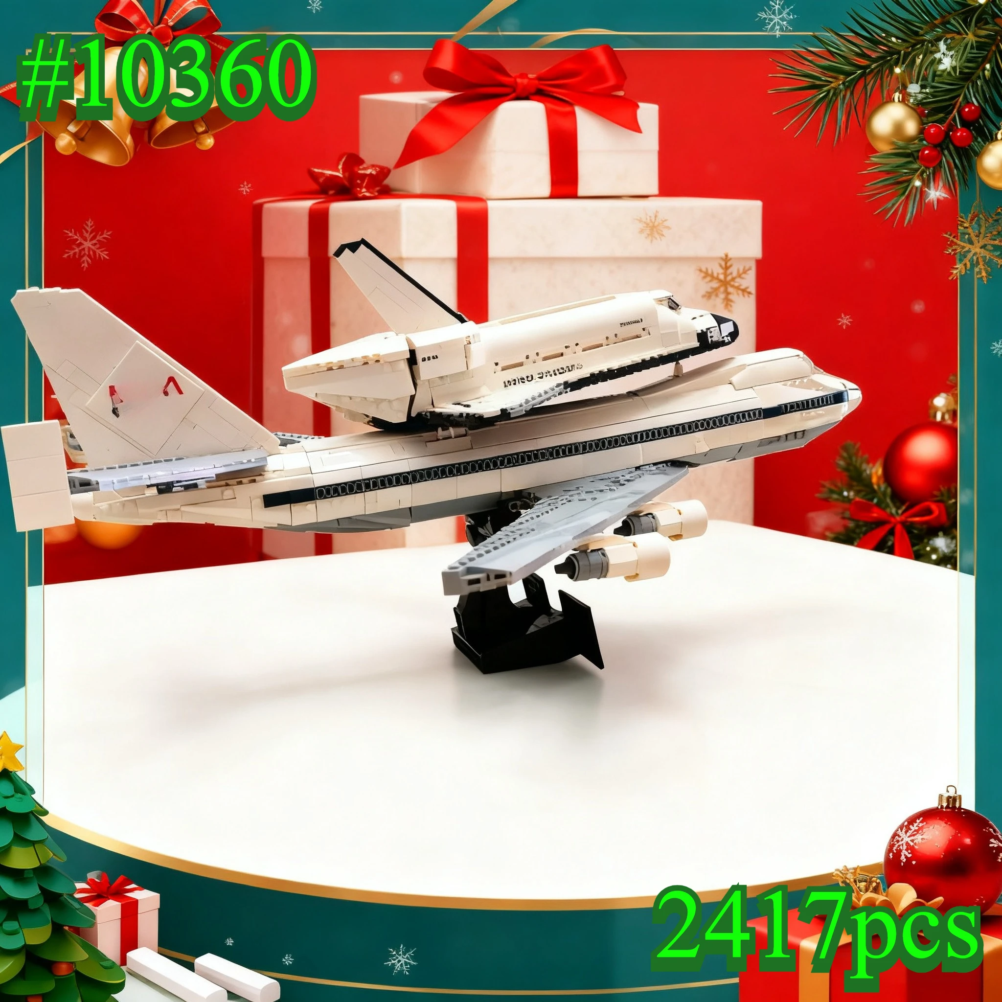 Modèle d'avion robuste 10360, ensembles de blocs de construction compatibles avec les particules Legoed, adaptés aux cadeaux de noël, 2417 pièces