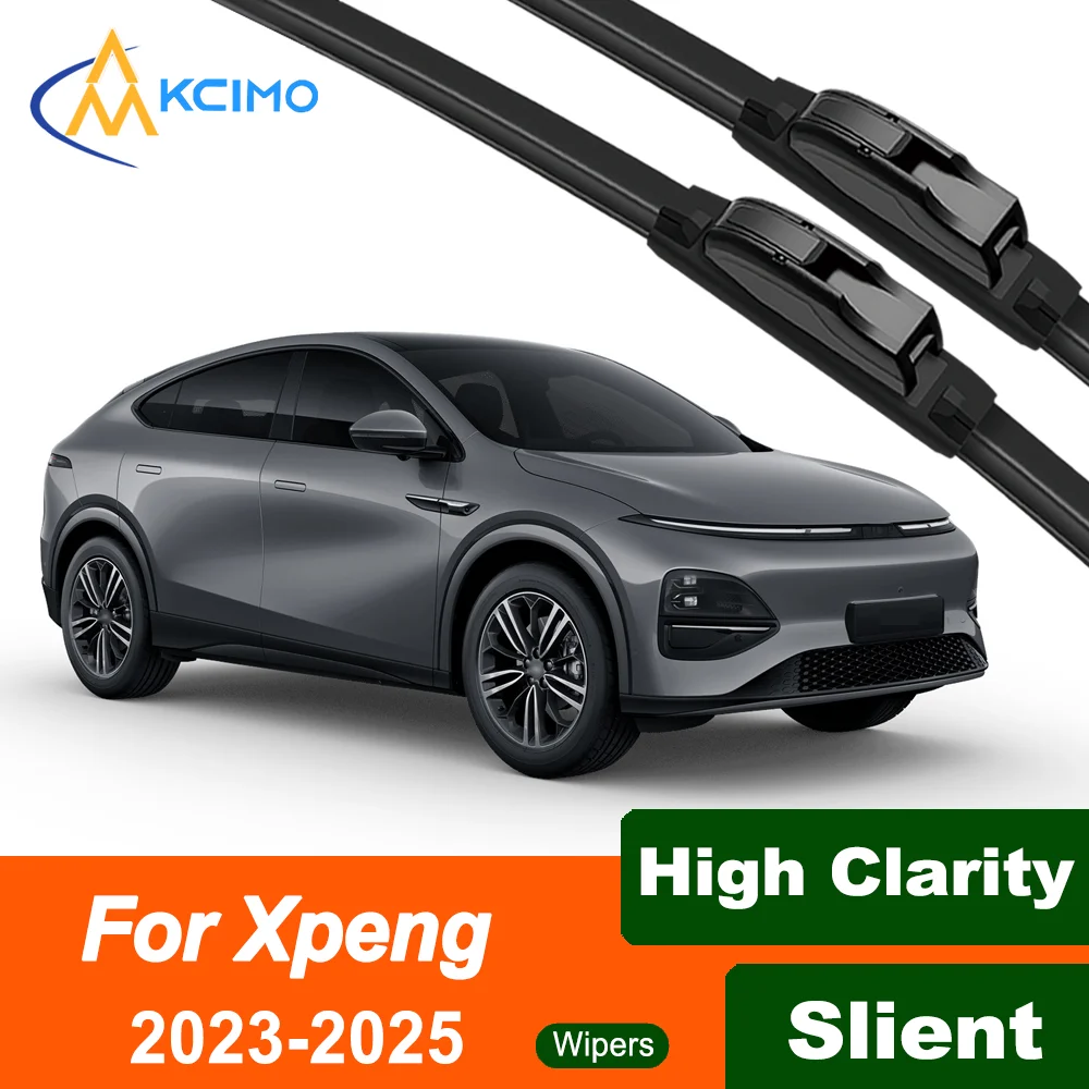 Silent Black Easy Install Front Wiper Blades Set for Xpeng G6 2023-2025 Auto Windscreen Windshield Window Wiper Accessories