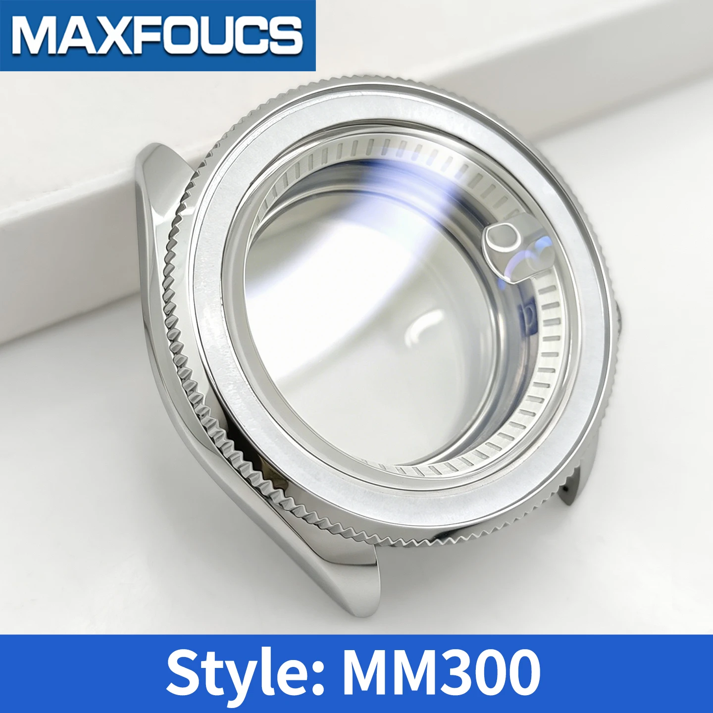 Sea Master/Turbine/Prospex/MM300 Glänzend Silbernes Uhrengehäuse für SKX SKX007 NH35 4R36 4-Uhr-Position MOD Stahl Uhrengehäuse Teile Maßanfertigung – Detail 19