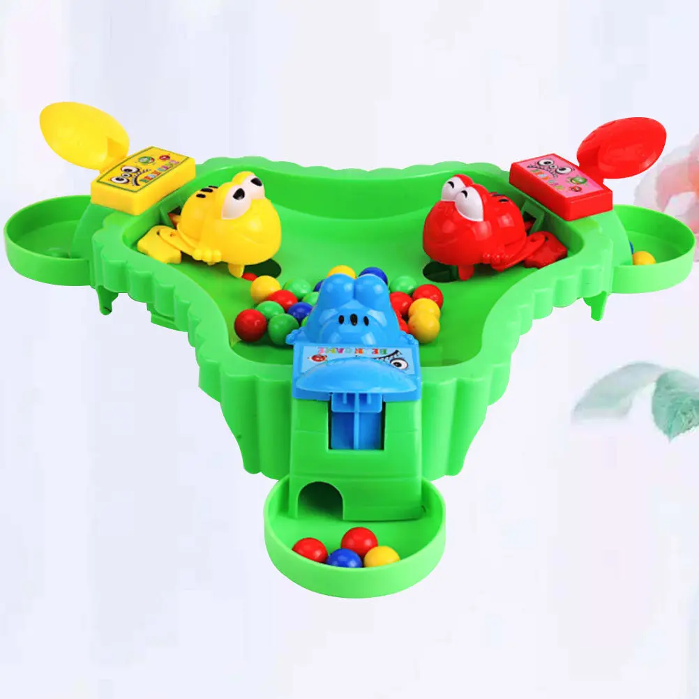 

1Set Frogs Swallowing Beads Educational Interactive Game Fun Desktop Feeding Beans Game Kids Parent-Child Activity