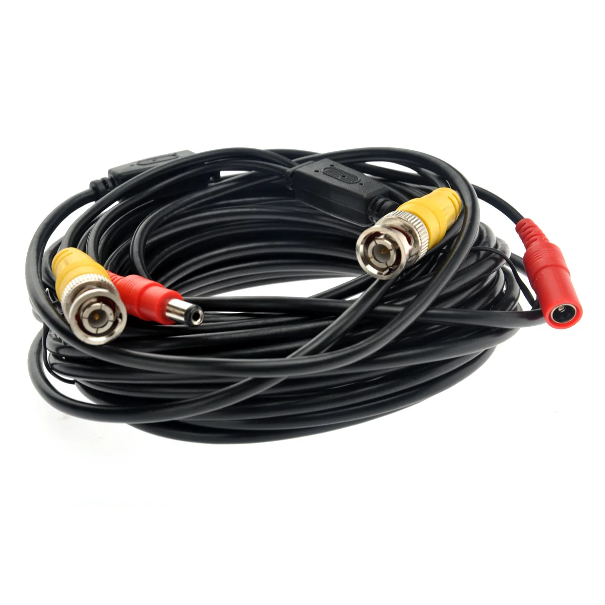 

10M Black Dc Extension Camera Monitor 2.1Mm 20Awg Cctv Power Video Cctv Video Power Cable For Commercial Residential