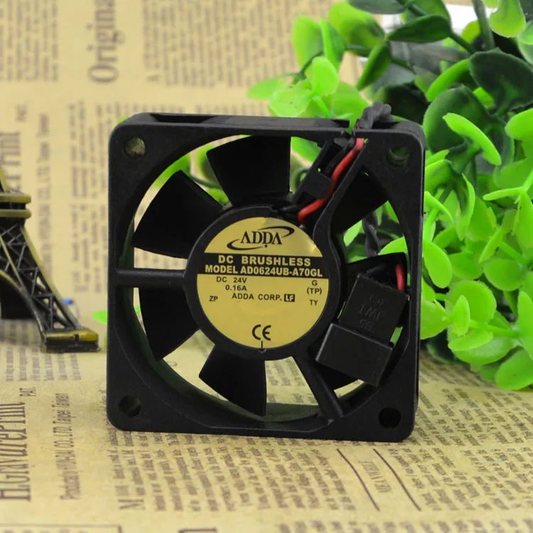 Genuine original ADDA AD0624UB-A70GL DC24V 0.16A 6CM 6025 inverter fan 60*60*25MM