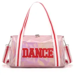 Big Pink Ballet Dance Bags Girls Dance Bags Kids Children Lovely Embroidery Handbag for Girl Ballet Bag